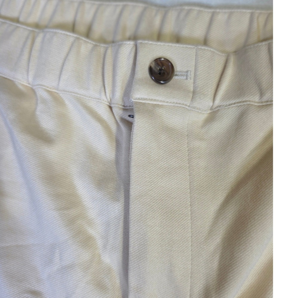 Mode of One Womens Pale Tan Straight Leg Elastic Waist Pants 100188362MN XL - Picture 3 of 9